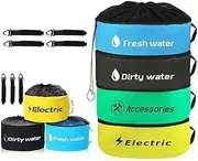 OZNALA 4PCS Hose Bag Caravan Camping RV Cable Organizer Water Hose Electrical Cords Storage