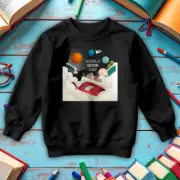 Boy Girl Open Book World Book Day Sweatshirt Jumper Costume Outfits Apparel3#WBD