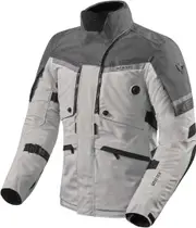 Revit Poseidon 2 Gore-Tex Motorcycle Textile Jacket, black-grey-silver, Size S for Men Black Grey Silver