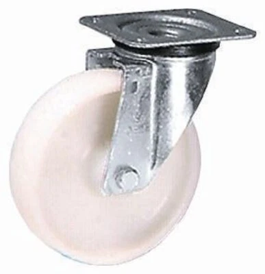 Lag INDUSTRIAL SWIVEL CASTOR 200mm 135x110mm 300kg Plain Bore, Polyamide Hub