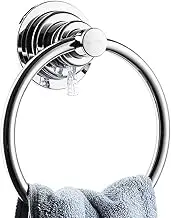 (Suction Towel Ring) - BOPai Drill Free Powerful Vacumm Suction Cup Towel Ring Shower Washcloth Hand Towel Round Holder