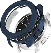 Chofit Case Intended for Xiaomi Watch S3, TPU Case Frame Protective Cover with PC Bezel Ring for Xiaomi Watch S3 Smartwatch Accessories (Midnight Blue)