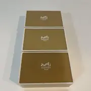 Hermes Set of 3 Soap Body Care Caleche Beige Capacity 100g/1 Piece Size 9.8cm