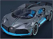 Decorative Car Model 1:18 for Divo Diecast Metal Alloy Large Collection Sport Car Model Holiday Party Gift Perfect for Gifting(Gray)