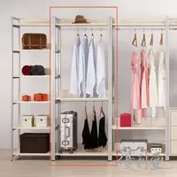在飛比找momo購物網優惠-【優利亞】工業風卡拉 2.6尺雙吊衣櫃