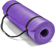 Large & Extra Thick Exercise Mat with Carrying Strap – 12mm Thick Yoga Mat –The Best of Yoga Mats & Exercise Mats on Amazon – Improve Your Health with this Fitness Mat –Pilates Mat –Ab Mat –Workout Mat