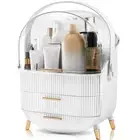 Makeup Storage Cases Organizers Vanity Cosmetics Skincare Lid Drawers Display