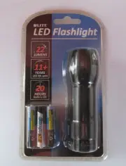 New! Flashlight Metal Led Flashlight Super Bright 22 Lumen 9 Led Bulbs Ulite