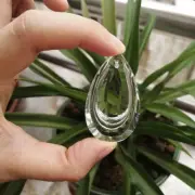 30 Suncatcher Crystal Faceted Teardrop Chandelier Hanging Pendant Prism 50mm