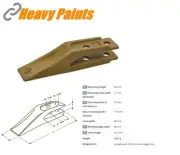 Digger Excavator Bucket Tooth for 25mm Bucket edge