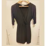 H&M 黑色V領洋裝 BLACK BASIC DRESS