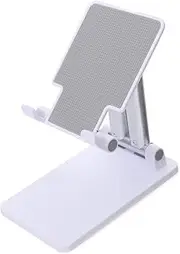 ELAYARD Telescopic Phone Stand Foldable Phone Holder for Desktop Mobile Device Support Compact Design with Charging Port for Video Calls Reading and Streaming