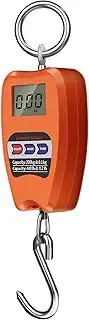 Ysyaxsyt Mini Crane Scale Weighing Digital Industrial Hanging Scale 200Kg/441Lb Heavy Duty Hanging Hook Scales Orange