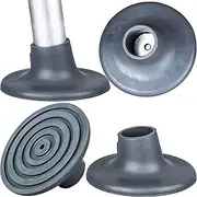 4 Pack Replacement Feet for Shower Chair Bath Seat, 1-1/8" I.D Rubber Feet Caps for Bedside Commode Chair, Non Slip Shower Bench and Bathtub Transfer Benches Suction Cup Feet