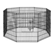 36" 8 Panel Dog Playpen Rabbit Playpen Playpen Fence Kennel Puppy Exercise Pen Kennel Pet Fence Portable
