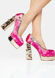 [AZALEA WANG] Gemma Platform Heels