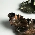 Leaf Tower Incense Ceramic Burner Fragrance Holder Backflow Censer Smoke Ref-dq