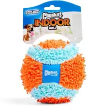 Indoor Fetch Ball Dog Toy - Soft 4.75-Inch Ball for Small to Medium Dogs