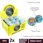 World Globe Stress Relief Tension Ball Squeeze Soft Fun Toy Novelty