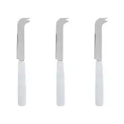 3PK Davis & Waddell Nuvolo Marble Cheese Knife 19x3cm - White