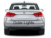 Fits Set Left & Right Tail Lamp Assemblies Outer Quarter Mounted For 12-15 VW Pa (for: Volkswagen)