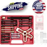 Harmonic Balancer Puller Kit Alloy Steel 19 Pieces Durable Tool GM Engine Use