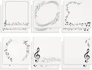 Lioaeust 12Packs Music Themed Sticky Notes Cute Postits Notes Pads Reminder Pads for Musical Teacher School Gifts (3 x 3 Inch)