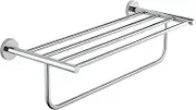 Grohe 40462001 BauCosmopolitan Multi-Towel Rack 510mm, Polished Chrome