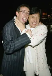 Steve Coogan and Jackie Chan attend the afterparty following the - 2004 Photo