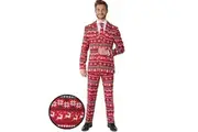 Christmas Red Nordic Pixel Suitmeister