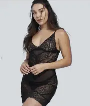 Mapale L7301 Midnight Howls Lace Babydoll Set With G-String Large