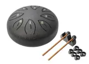 MANO PERCUSSION Black 6" Tongue Drum. Black.