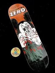RARE SIGNED Mickey Mouse Tony Cervantes Zero Skateboard Deck AUTOGRAPHED R7