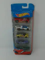 Hot Wheels Track Ace's 5 pack Die Cast Race Cars By Mattel High-Octane Action!