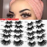 Thick Long 3D Soft Mink Hair False Eyelashes 27mm Lashes Eye Lash Extension