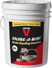 Victor VP362 Snake-A-Way Outdoor Snake Repelling Granules - Snake Away Repellent Repels Against Poisonous and Non-Poisonous Snakes - 28 LBs