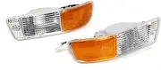 Car Fog Light Assembly Compatible With Toyota For Rav4 1998 1999 Car Front Bumper Fog Light Driving Lamp Daytime Fog Day Lamp With Wire Assembly(Yellow,1 Pair)