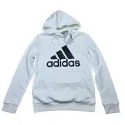 Adidas Women’s Essentials Fleece Hoodie White Sweatshirt Small S NWT