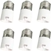 E27 to B22 Bulb Adapters 6 Pack Lamp Holder Converter Base Bulb Socket Adapter Converter Lamp Holders E27 ES Edison Screw to Bayonet Cap B22 Converter,ES to BC (E27 to B22)