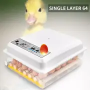 36/64 Egg Incubator Fully Automatic Egg Turning Hatcher Quail Chicken Duck AU