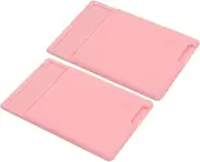 HOODANCOS 2pcs Silicone Adhesive Card Holder for Mobile Phone Back Sturdy Pocket Wallet for Id and Credit Cards Easy to Use Strong Adhesive Smooth Touch Compatible Smartphones