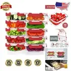 10-Pack 22oz Airtight Glass Meal Prep Containers Set for Storage & Portability