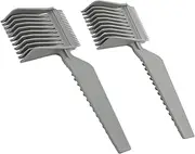 2Pcs Fade Comb Barber Fade Comb Professional Hair Cutting Comb Heat Resistant Flat Top Comb for Men Salon Hairdresser Clipper