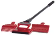 Aquarium Cleaning Tool, with Long Handle Blade, Scraper, Sponge & Gravel Rake