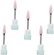 VINTORKY Manicure Tools 5pcs Nail Sanding Grinding Bits Ceramic Material for Nail Art Polishing