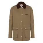 [Moschino] Moschino Corduroy-collar Utility Jacket 40 IT GREEN