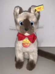 STEIFF SITTING SIAMESE CAT "CATTIE" 2740/25 Plush 9.5” w/ Tags