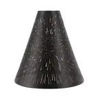 Tapered Wrought Iron Lampshade E27/E26 Table Lampshade Engraved Metal Lamp