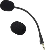 ECSiNG 3.5mm Replacement Microphone 16.5cm Reduce Noise Detachable Compatible with Logitech G Pro/G Pro X 7.1 Headset Black with Foam Cover