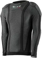 SIXS (Six) Long T-Shirt with D3O Pocket Type: Back/Shoulder/Elbow SIXS Carbon Fiber Black Carbon SL XPR-TS2SBC-SL